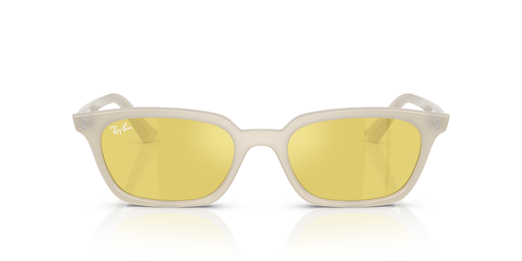 Ray-Ban Zaya Bio-Based M (52 - 19) with Yellow lenses and White