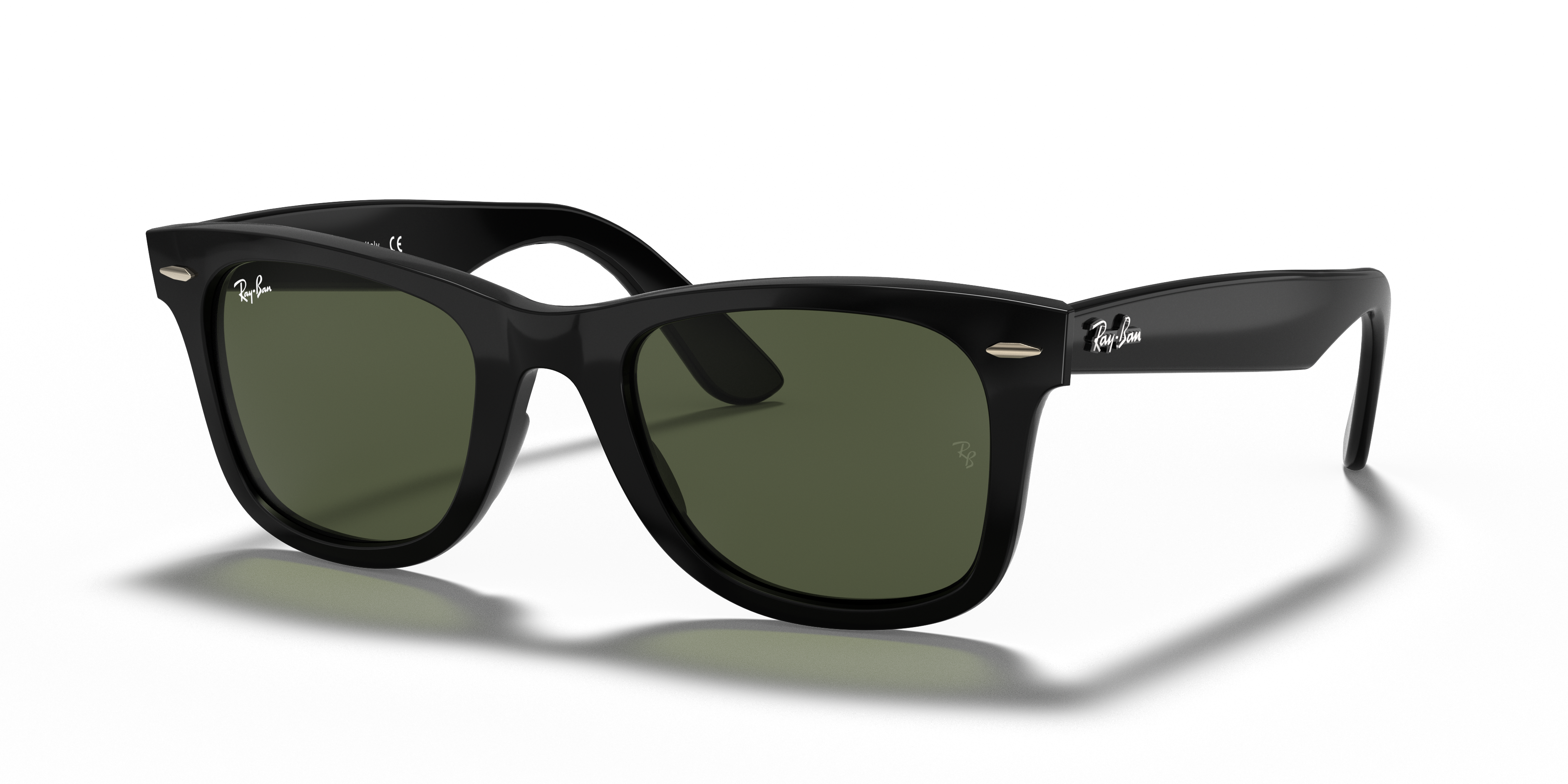 Ray-Ban Wayfarer Ease M (50 - 22) with Green lenses and Black