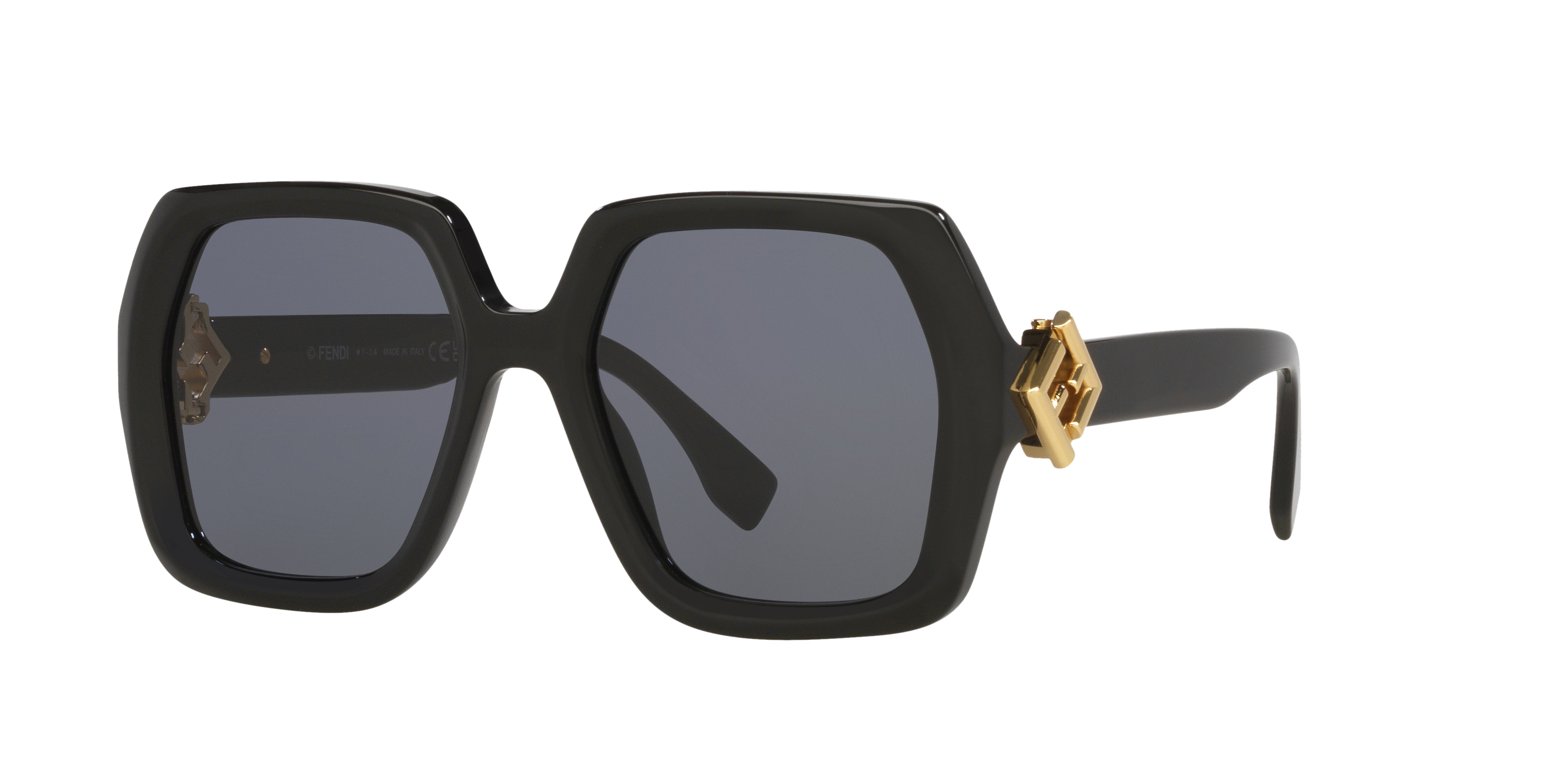 Fendi Woman Sunglass Fe40139I -  Frame color: Black, Lens color: Blue