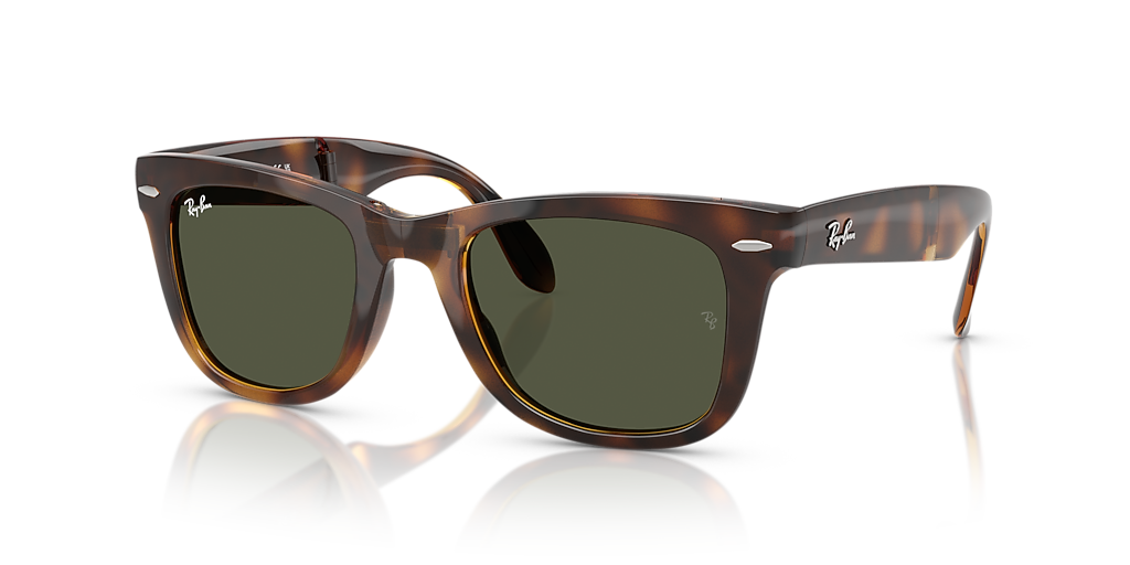 Ray-Ban WAYFARER FOLDING(ユニセックス) Ray-Ban Wayfarer Folding Classic L (50 - 22) with Green lenses and