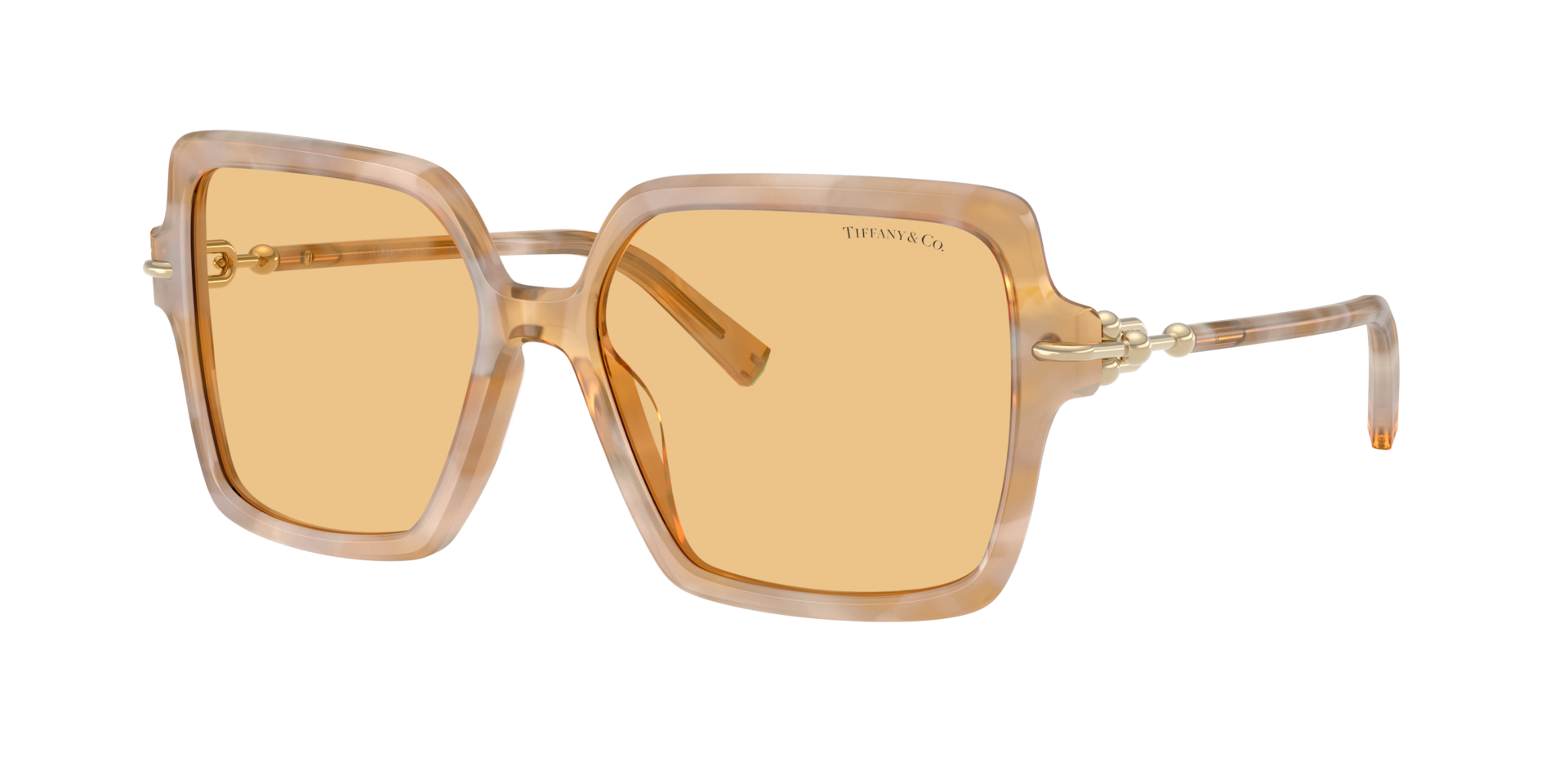 Tiffany Co Femme Sunglass TF4260U - Couleur du Monture Padparadscha Havana Couleur de Lentille Orange 360 €