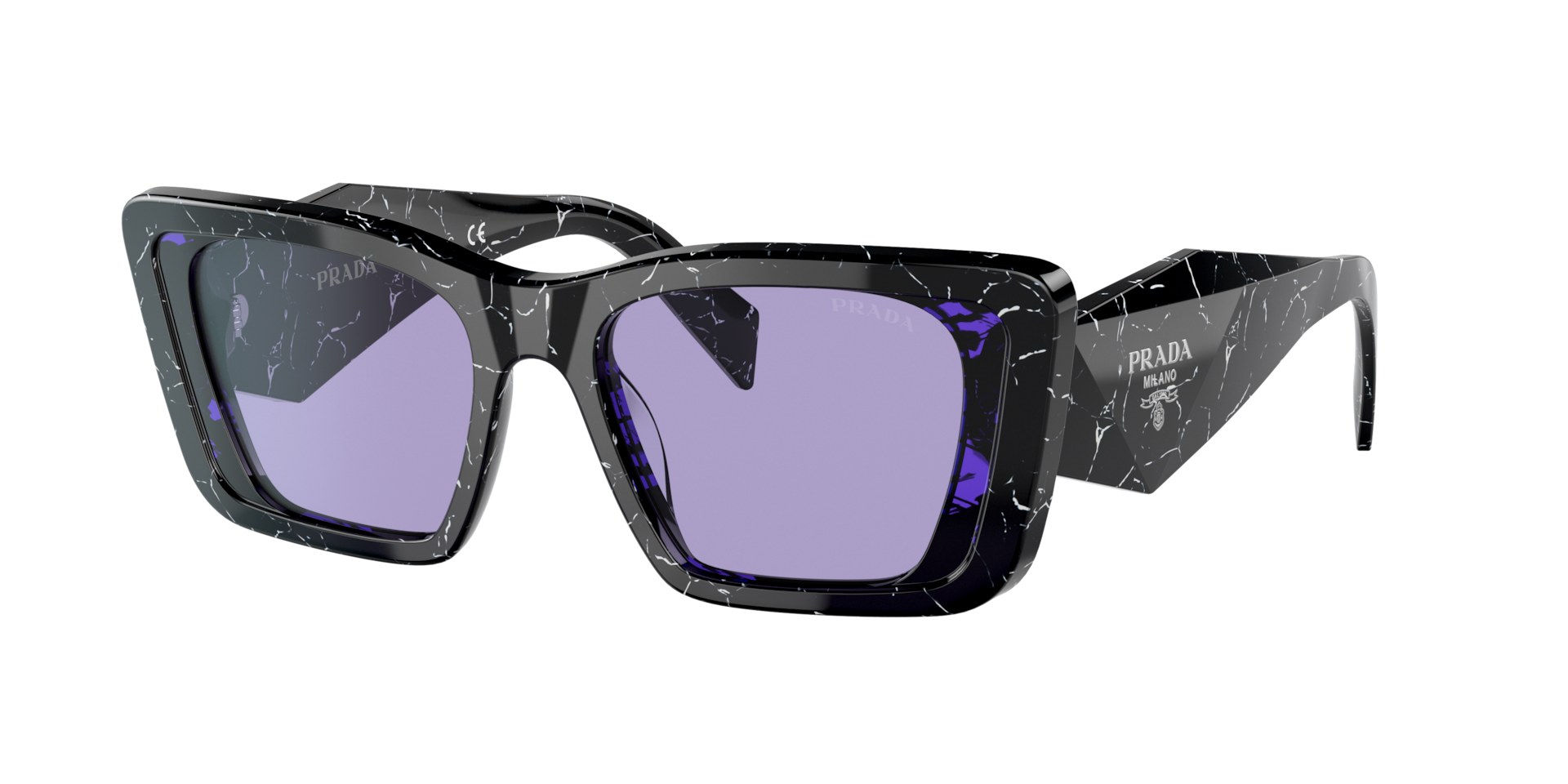 Prada PR 08YS XS (51 - 18) with Violet lenses and Tortoise frame