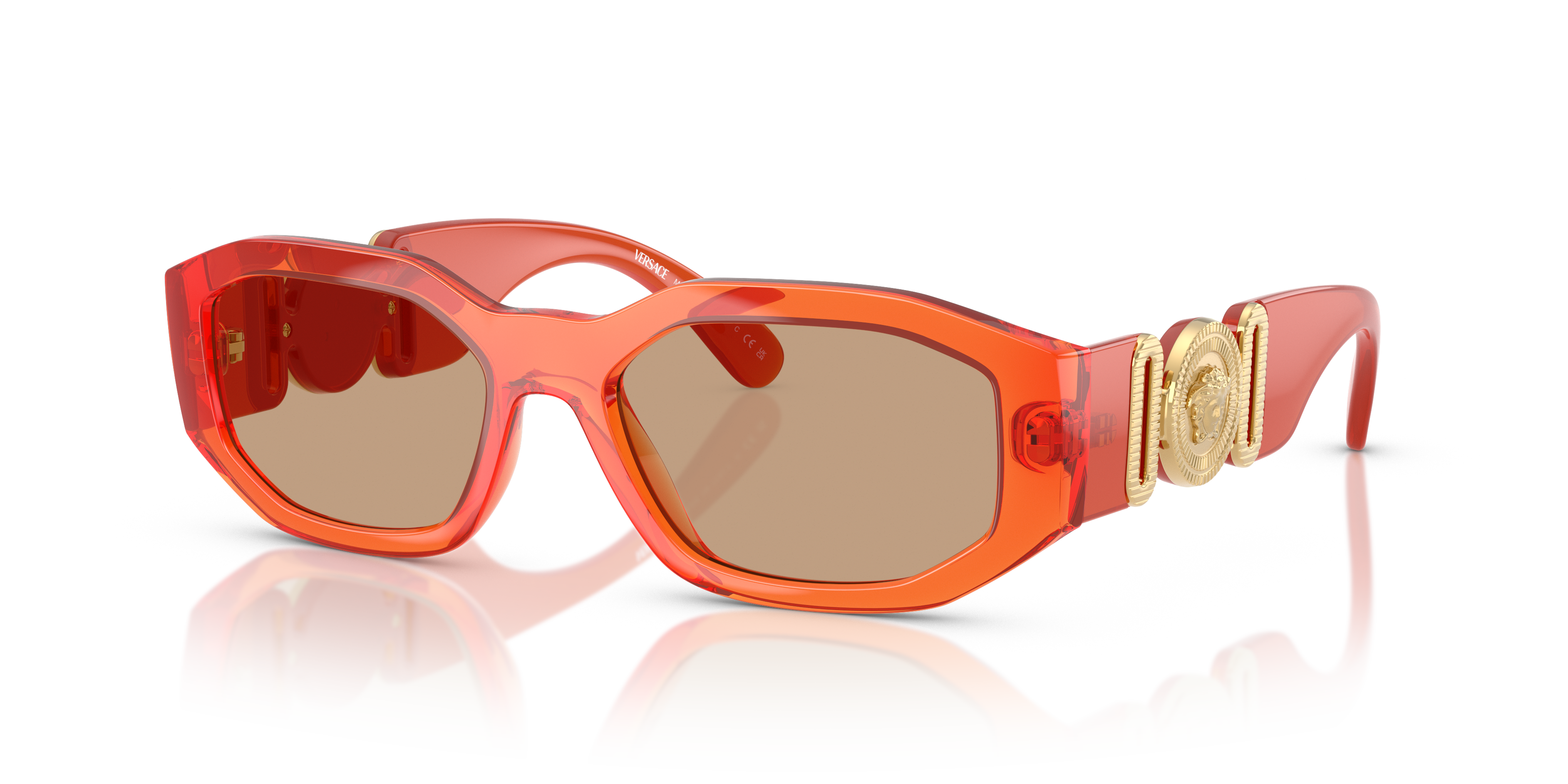 Versace VE4361 M (53 - 18) with Brown lenses and Orange frame