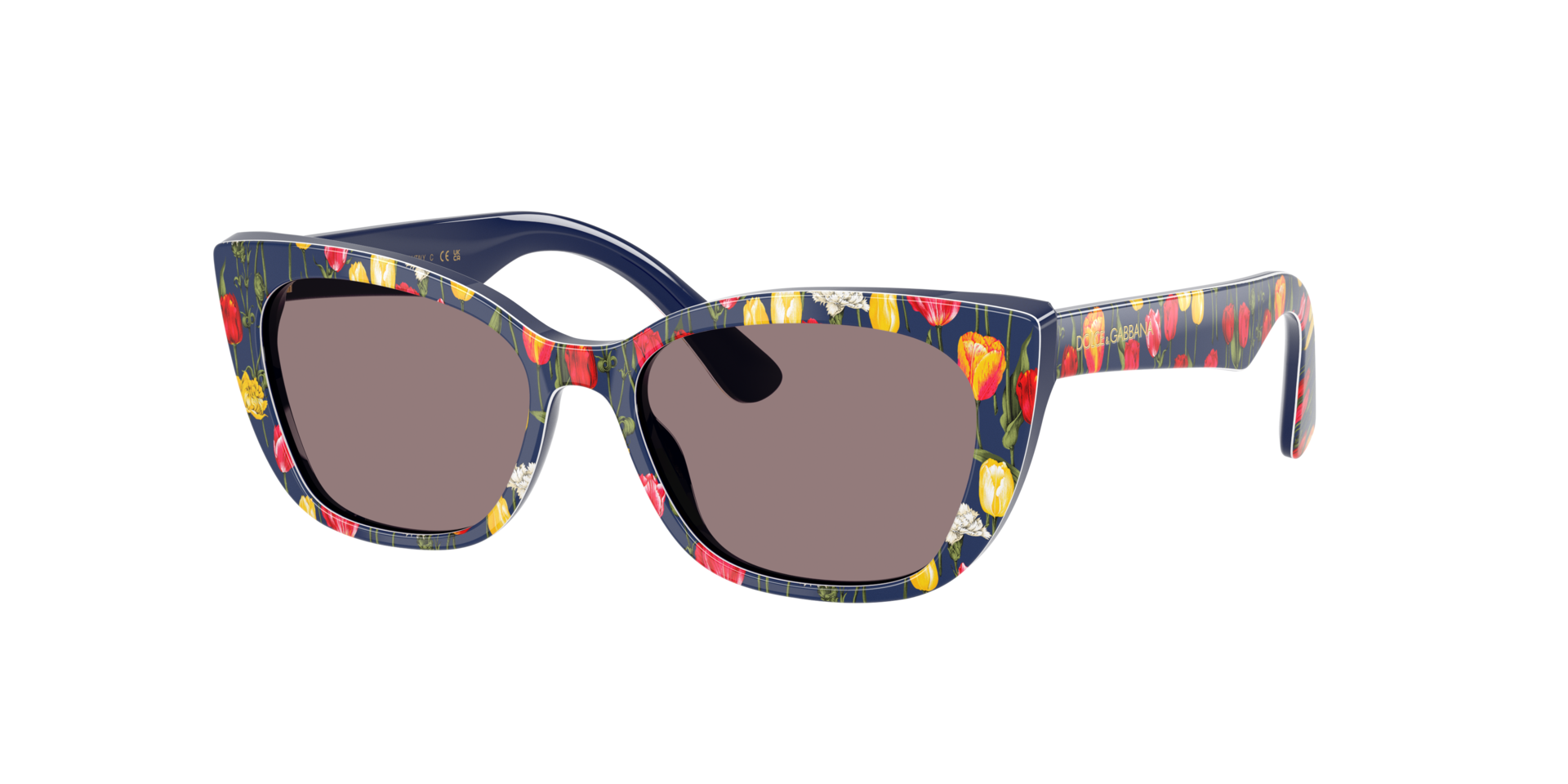 Dolce&Gabbana Unisex Sunglass DX4427 - Rahmenfarbe: Tulpen, Linsenfarbe: Purpurbraun