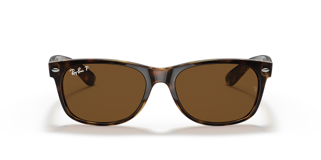 Ray-Ban New Wayfarer Classic M (55 - 18) with Brown lenses and