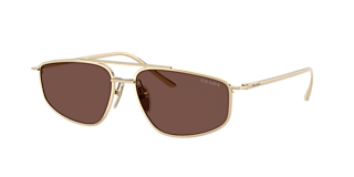 Prada PR C51S XL (58 - 15) with Brown lenses and Gold frame