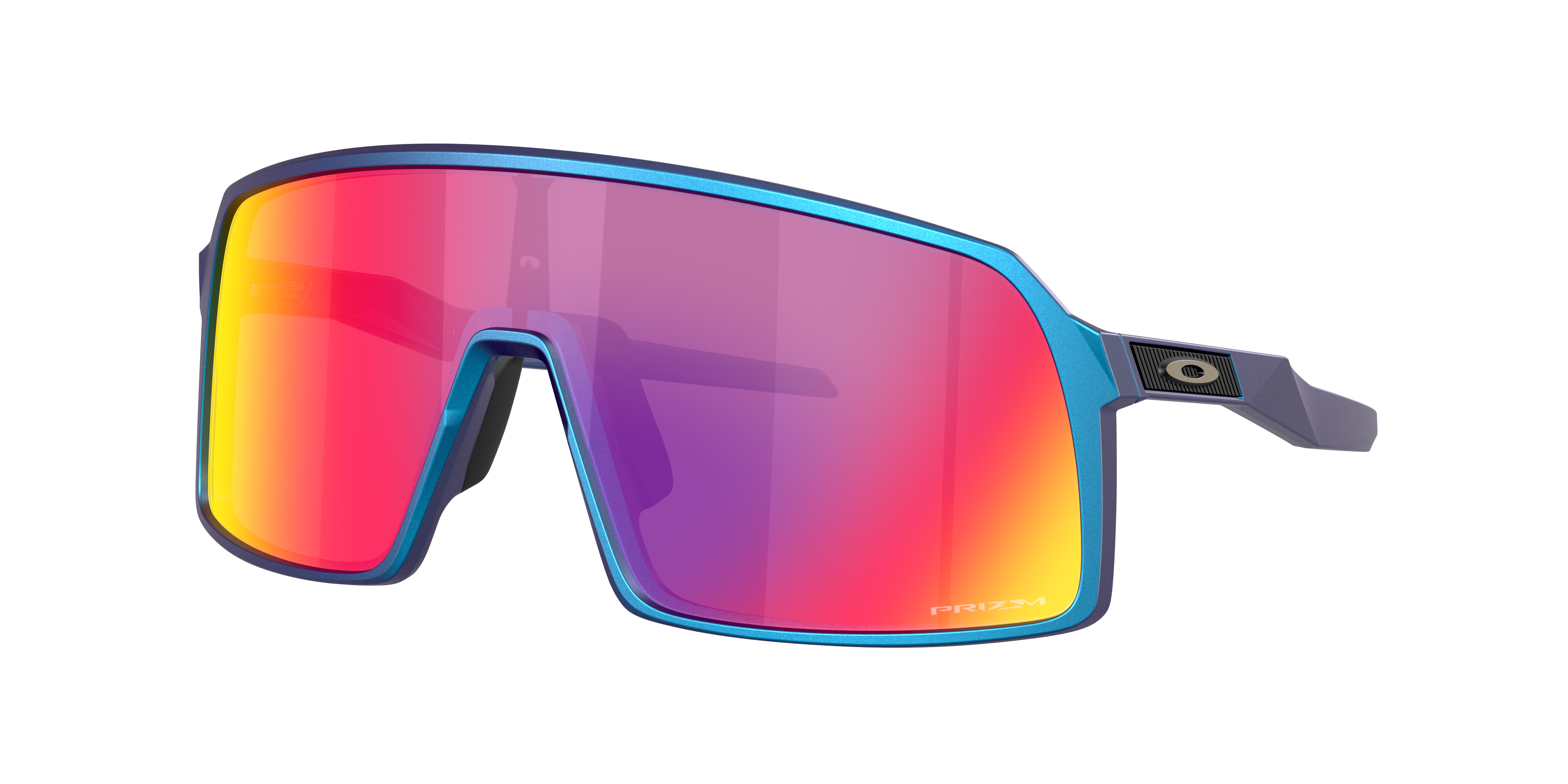 Oakley Man Sunglass Sutro -  Frame color: Matte Cyan/Blue Colorshift, Lens color: Prizm Road