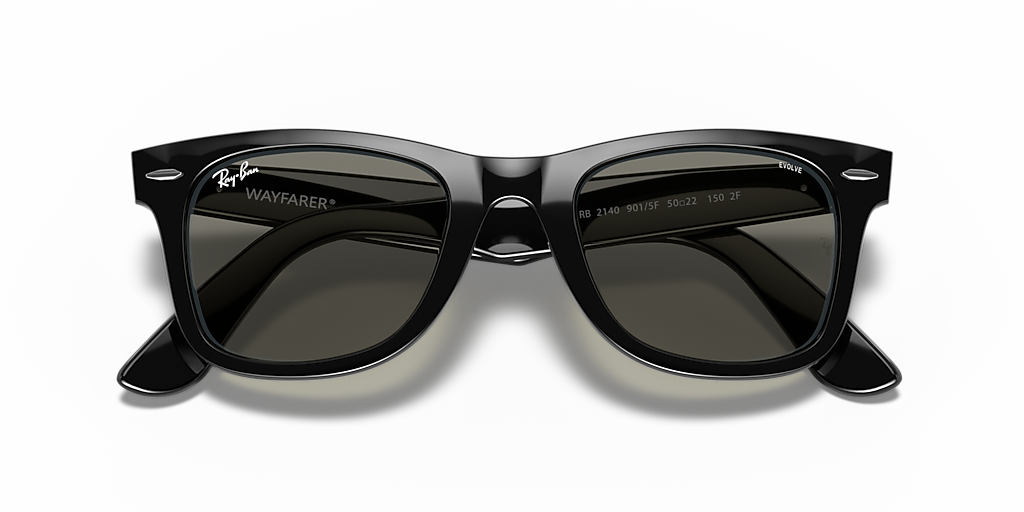 Ray-Ban Wayfarer Clear Evolve L (50 - 22) with Grey lenses and