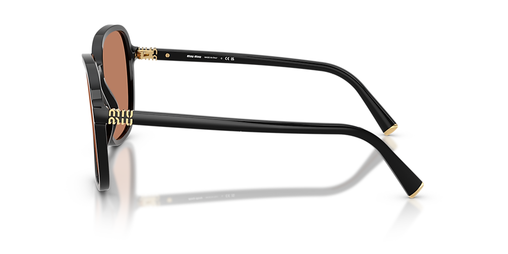 Miu Miu MU B01S L (58 - 18) with Brown lenses and Black frame