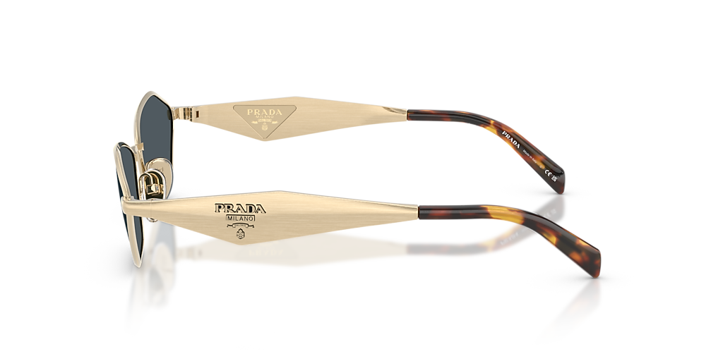 Prada PR D50S XL (57 - 16) with Grey lenses and Gold frame