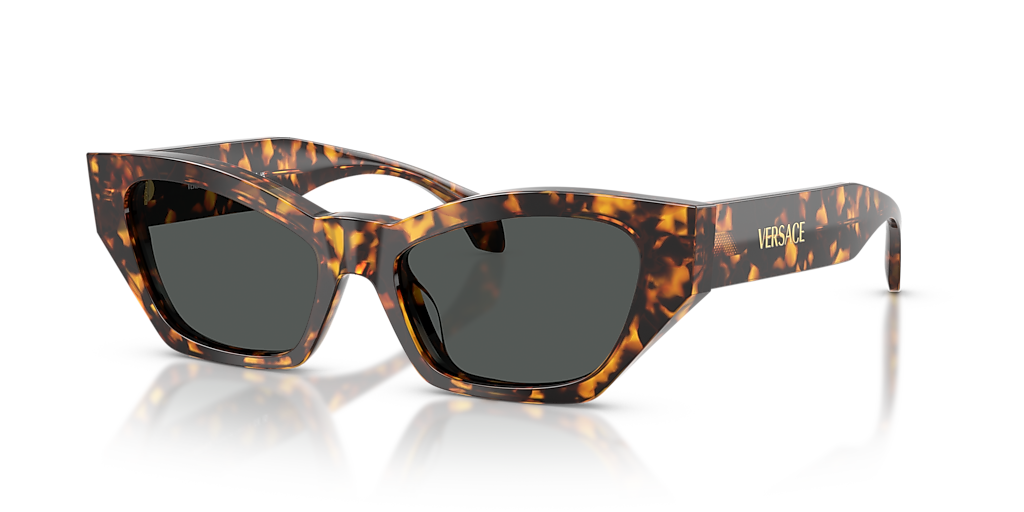 Versace VE4488U M (53 - 17) with Grey lenses and Tortoise  display picture 2