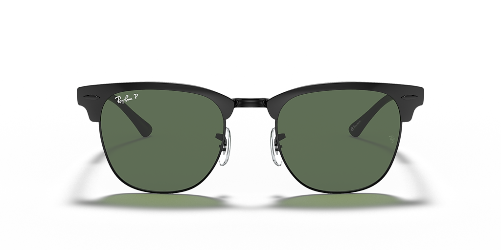 Ray-Ban Clubmaster Metal L (51 - 21) with Green lenses and Black