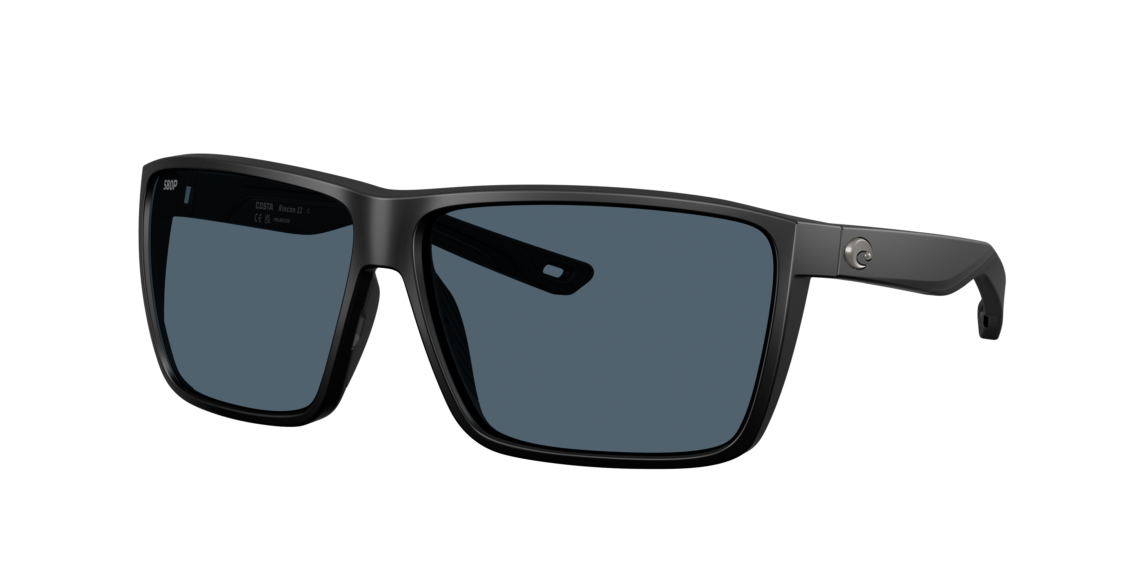 Costa Man Sunglass Rincon II -  Frame color: Matte Black, Lens color: Gray