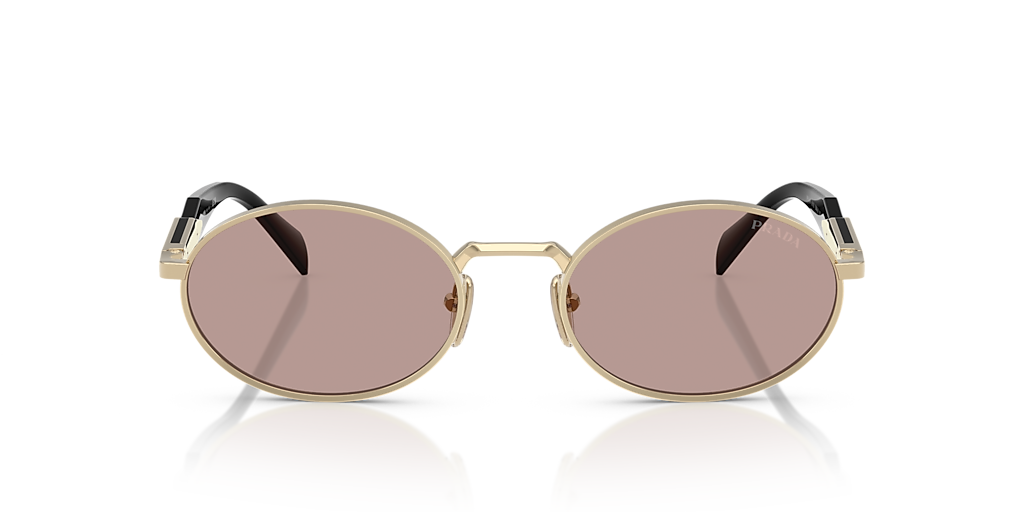 Prada PR 65ZS L (55 - 20) with Violet lenses and Gold frame