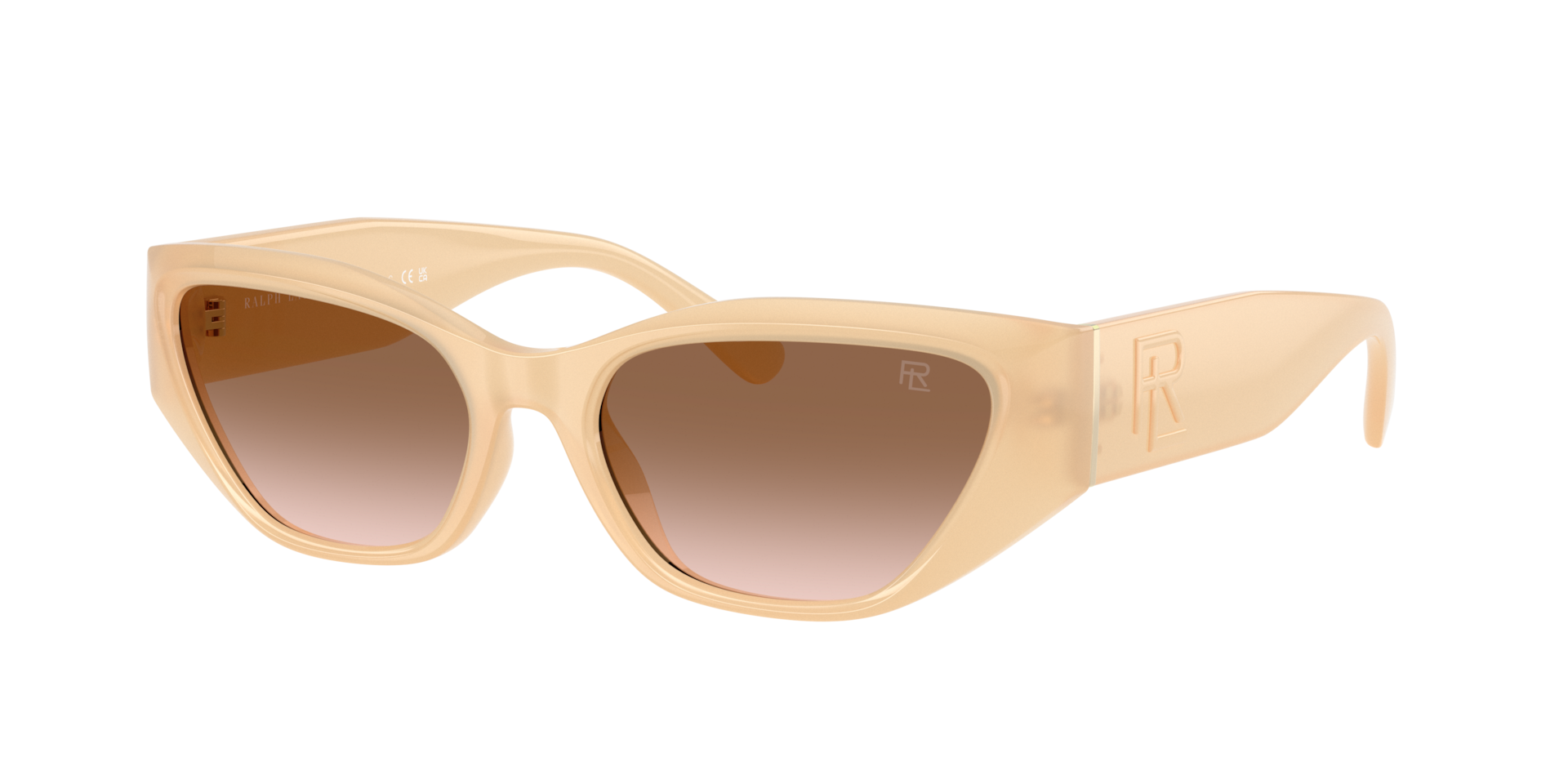 Ralph Lauren Femme Sunglass RL8231U - Couleur du Monture: Marron massepain opale, Couleur de Lentille: Dégradé Marron