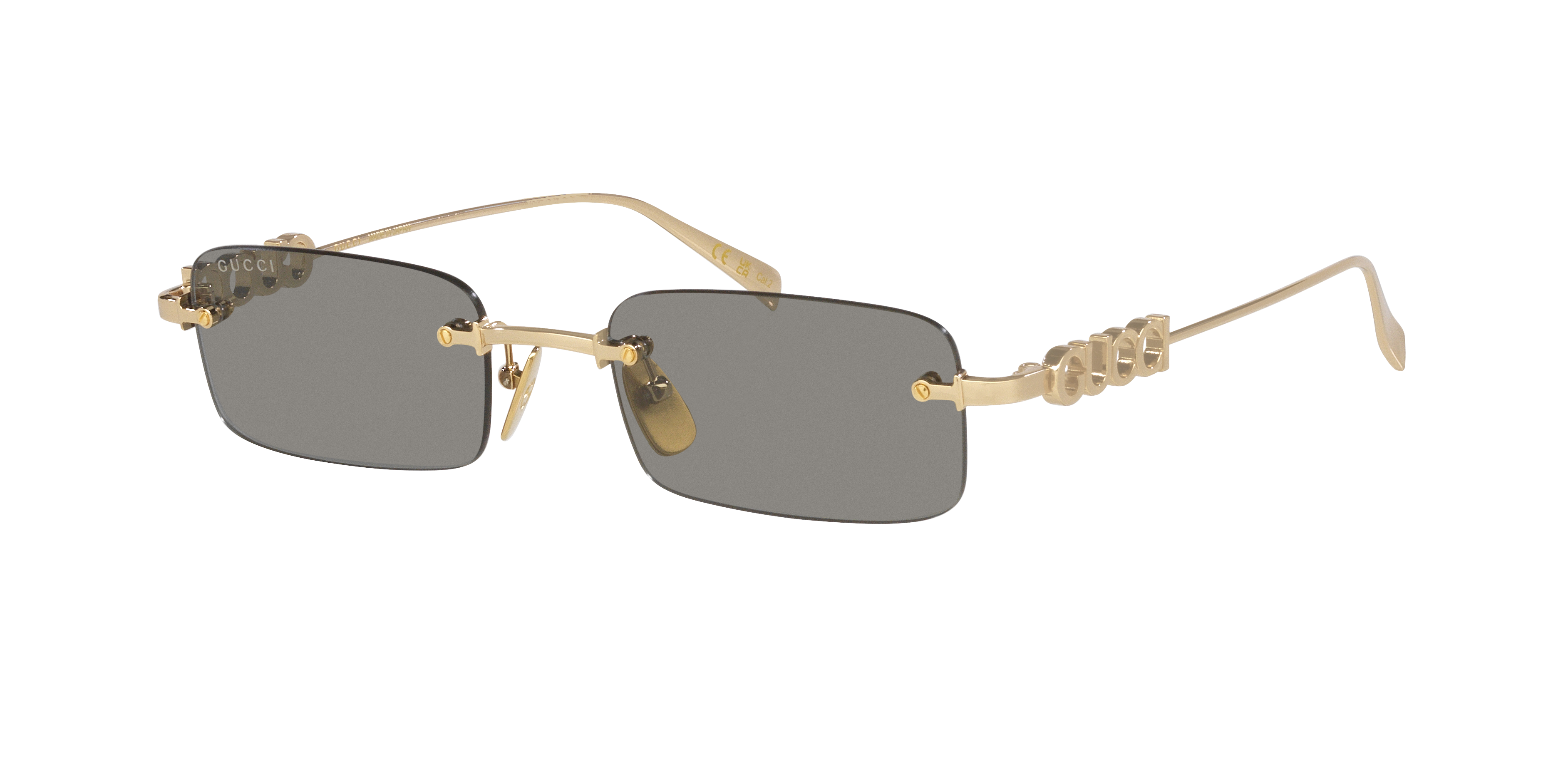 Gucci GG1808S S (52 - 20) with Grey lenses and Gold frame