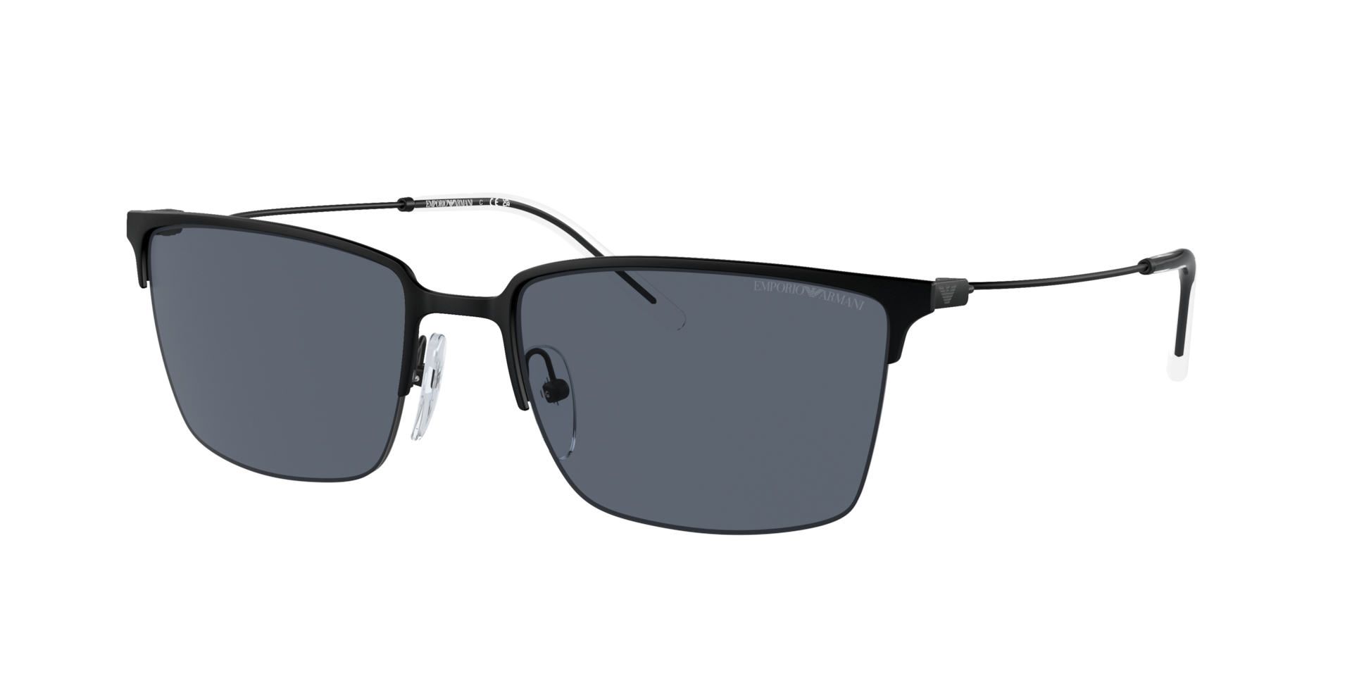 Emporio Armani Man Sunglass EA2155 -  Frame color: Matte Black, Lens color: Dark Grey