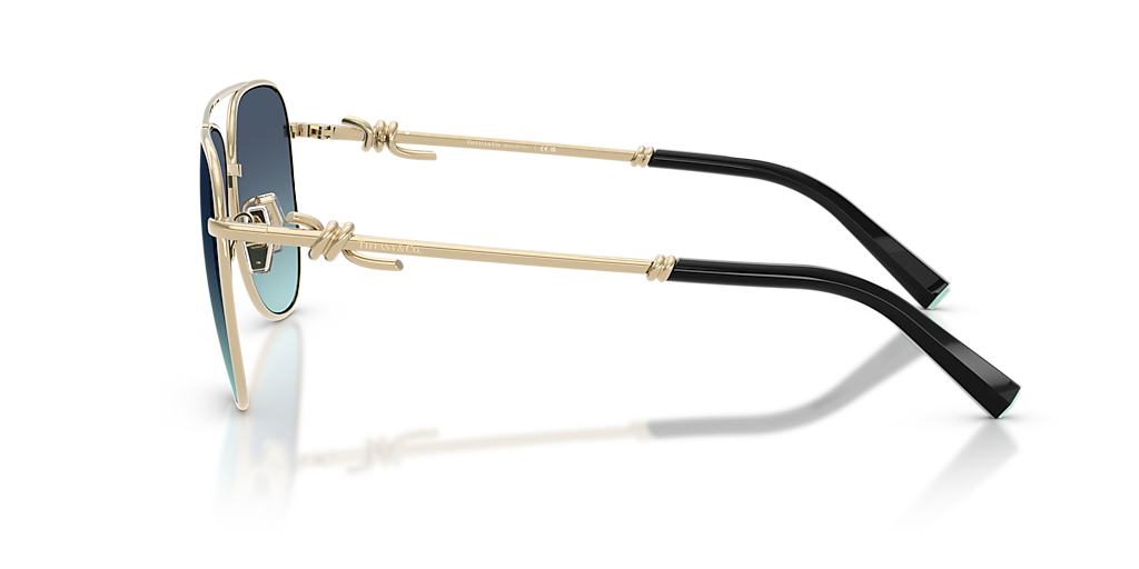 Tiffany & Co. TF3116 XL (59 - 15) with Blue lenses and Gold frame