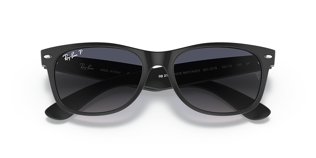 Ray-Ban New Wayfarer Classic M (55 - 18) with Blue lenses and