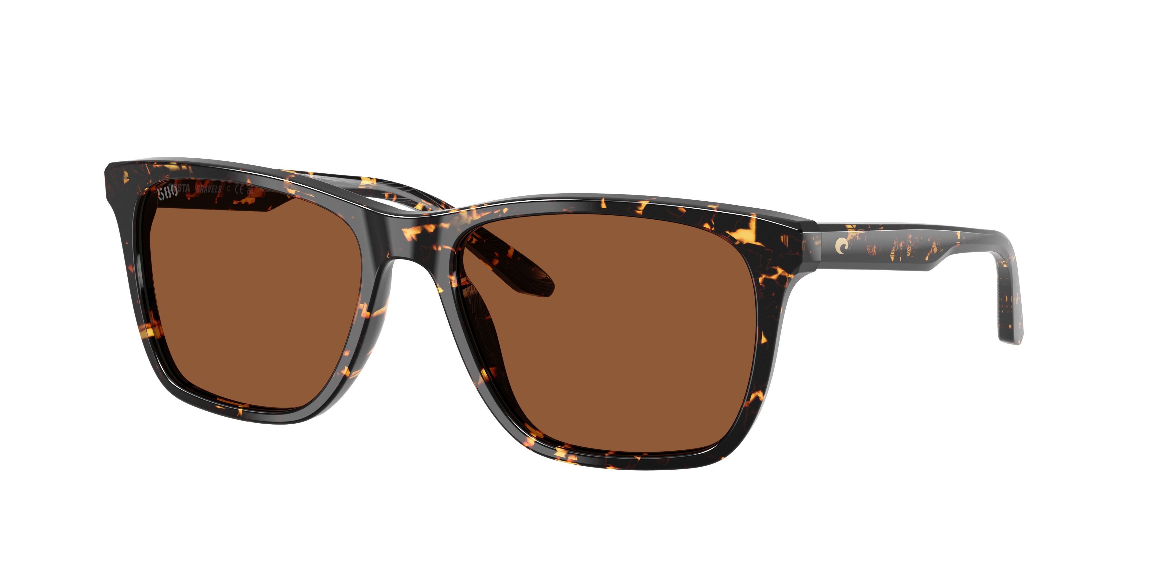 Costa Man Sunglass Gravels -  Frame color: Tortoise, Lens color: Copper