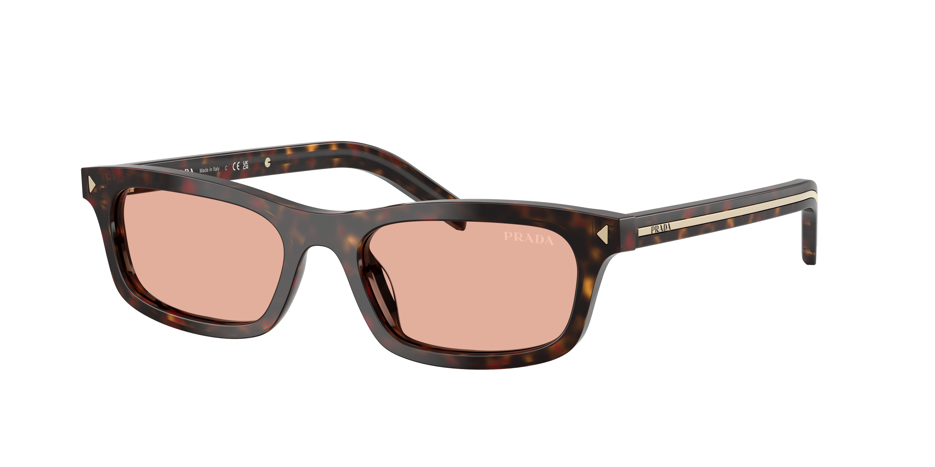 Prada PR D05S S (52 - 18) with Pink lenses and Tortoise frame