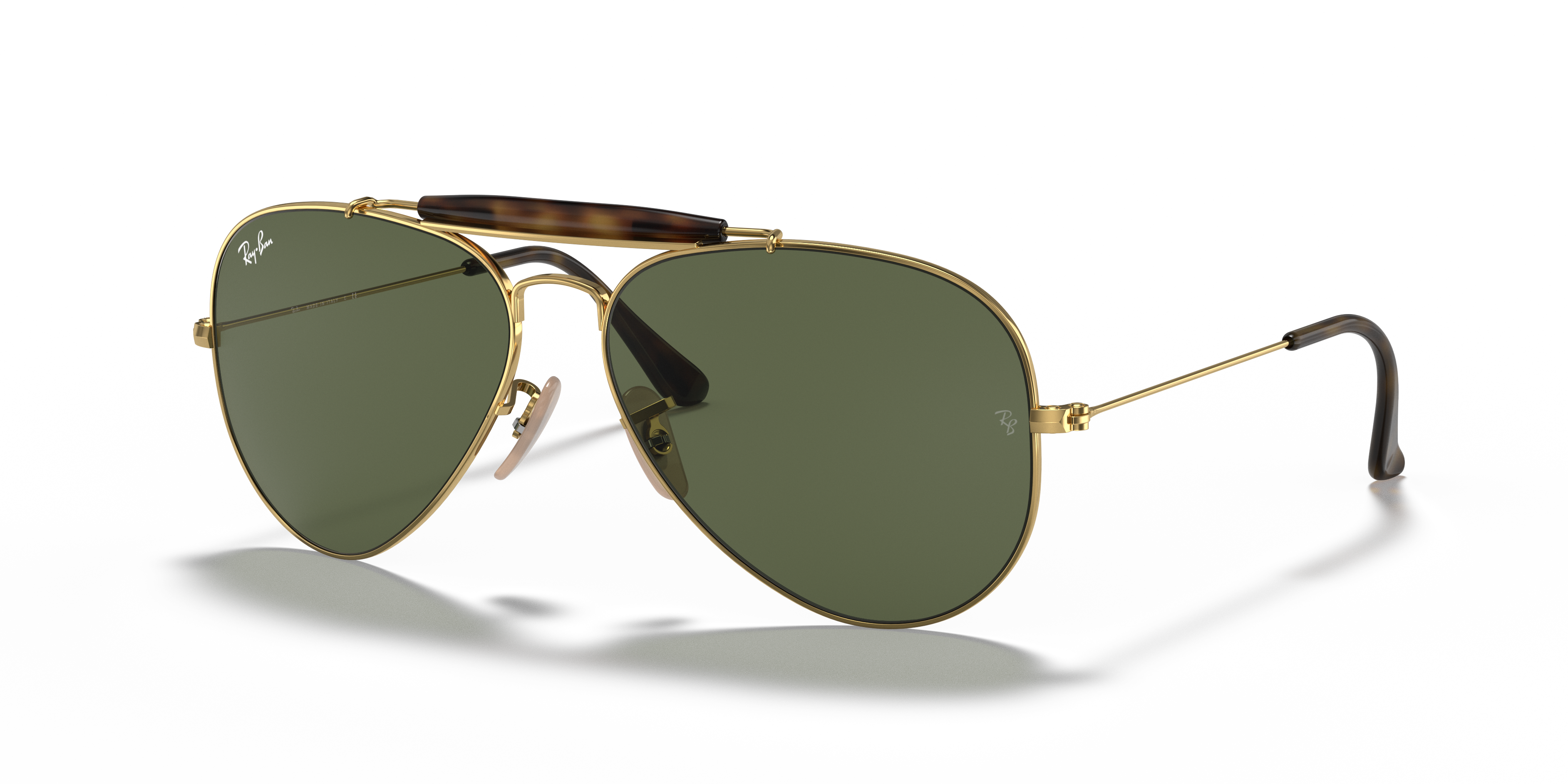 Ray-Ban Outdoorsman Havana Collection XXL (62 - 14) with Green