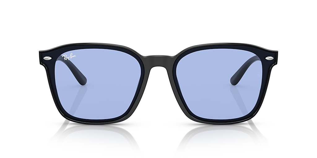Ray-Ban RB4392D XXL (66 - 17) with Blue lenses and Black frame