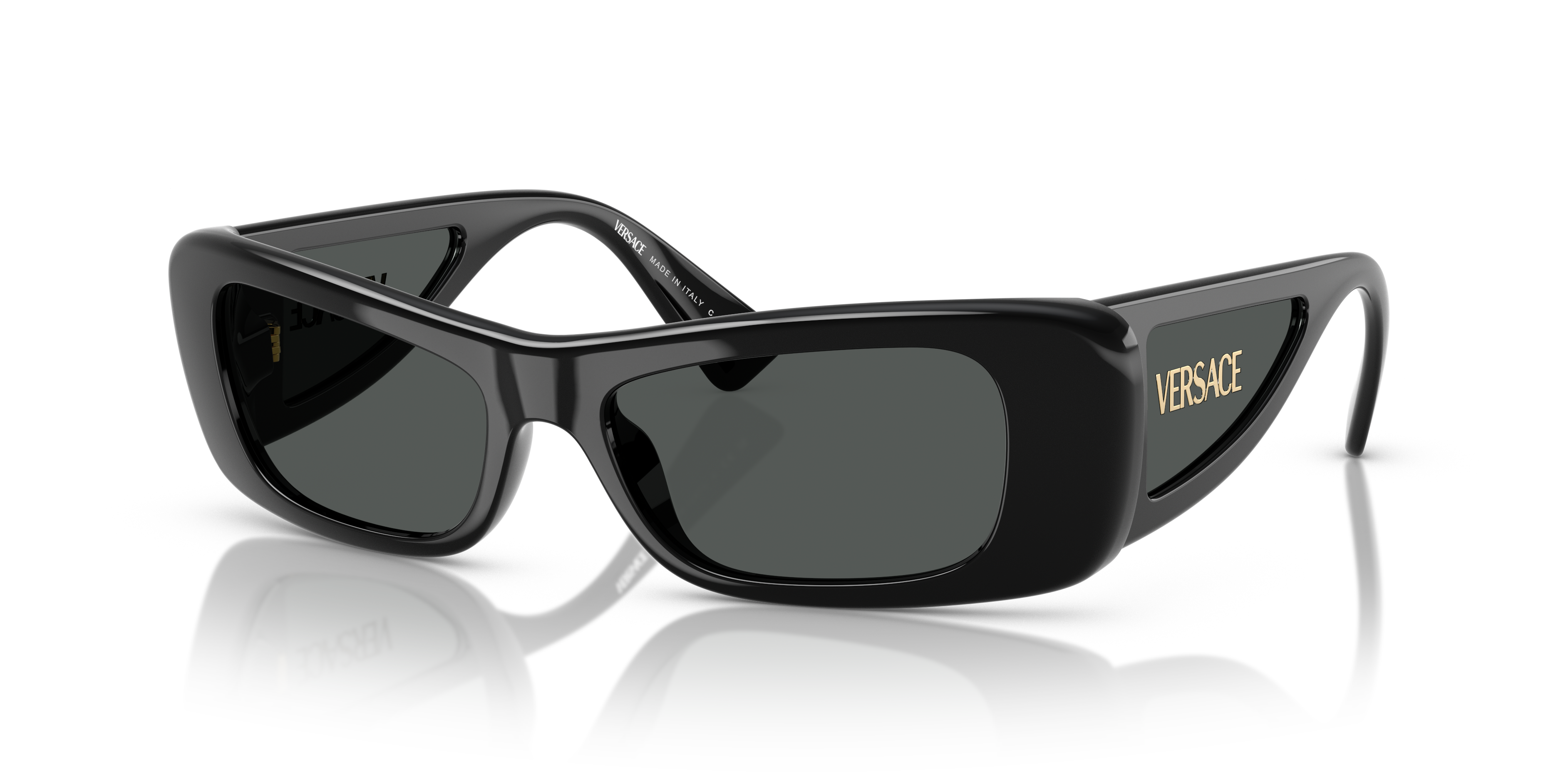 g-rap ウェッサイ Versace VE4481 S (54 - 17) com Lentes Cinza e Armação Preto