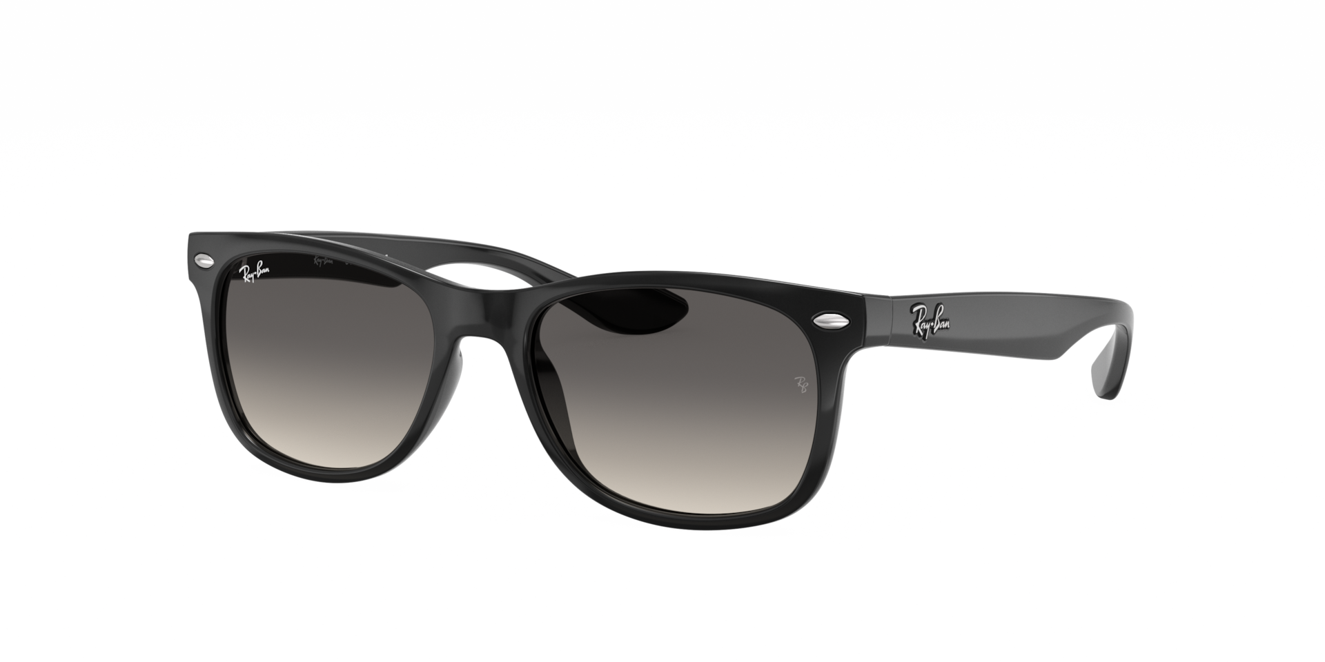 Ray-Ban Unisex Sunglass New Wayfarer Kids -  Framekleur: Zwart, Lenskleur: Effen kleur