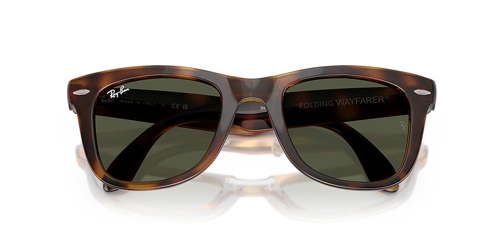 Ray-Ban Wayfarer Folding Classic L (50 - 22) with Green lenses and