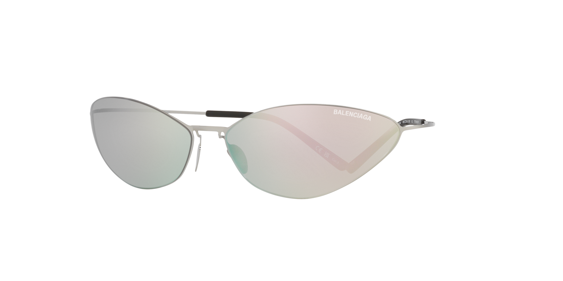 Balenciaga BB0350S XXL (68 - 16) with Silver lenses and Silver