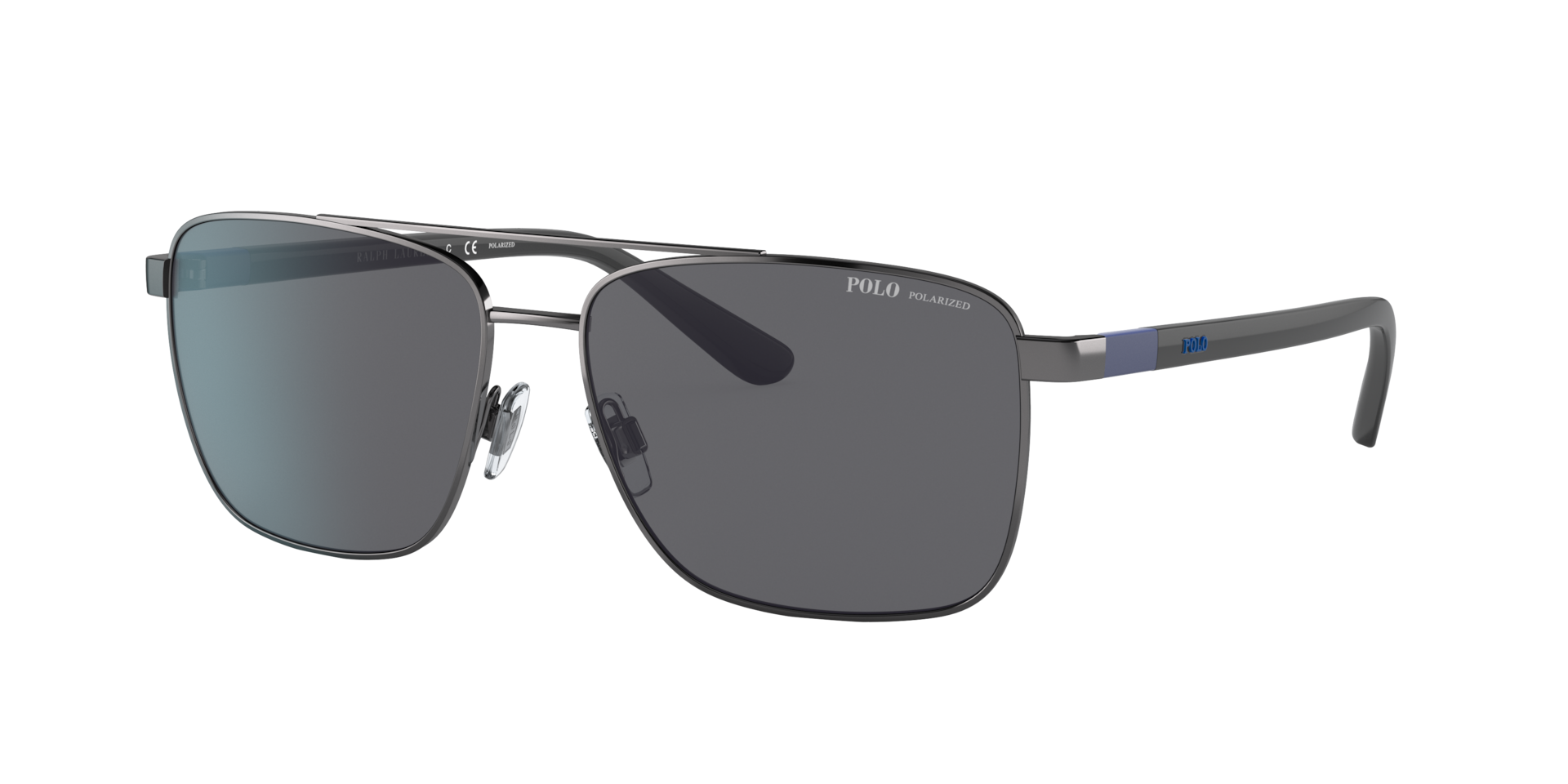 Polo Ralph Lauren Man Sunglass PH3137 -  Frame color: Shiny Gunmetal, Lens color: Polarized Grey