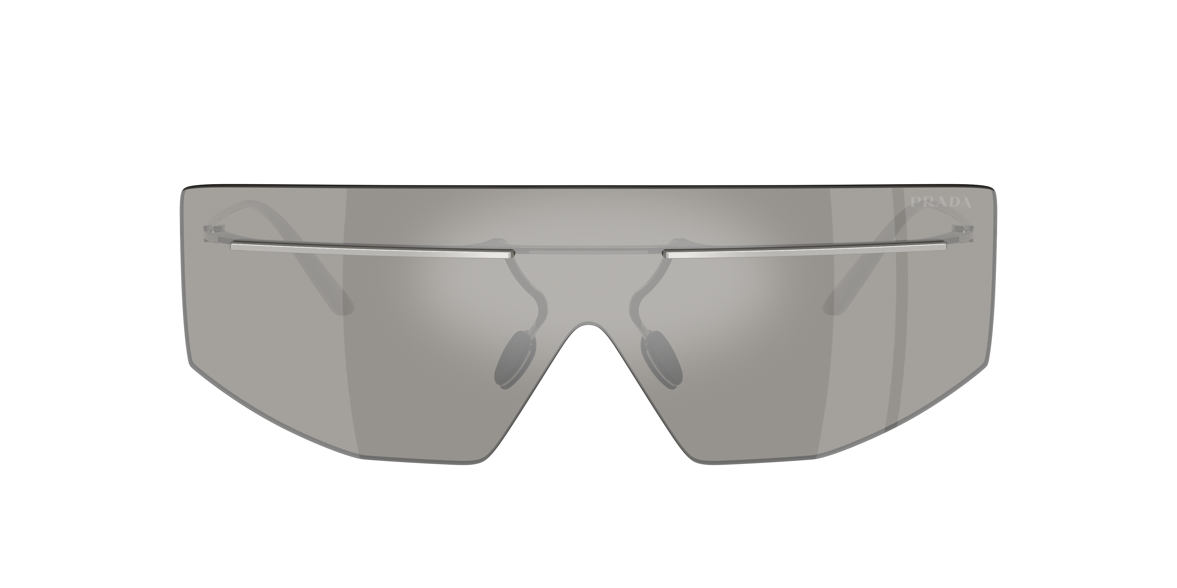 Prada PR B55S M (0 - 140) with Silver lenses and Silver frame