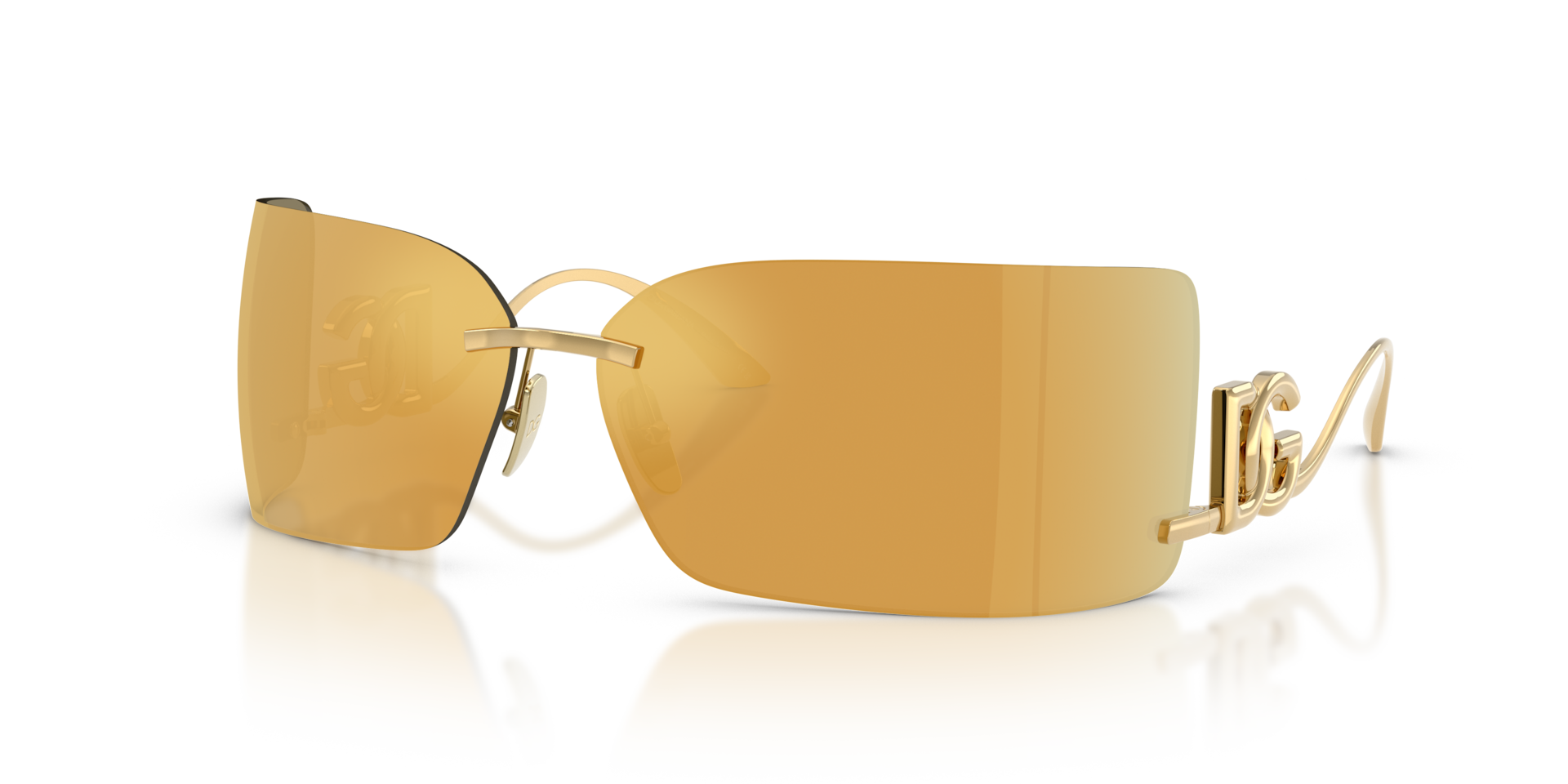 Dolce&Gabbana DG2319 XXL (79 - 13) with Gold lenses and Gold frame