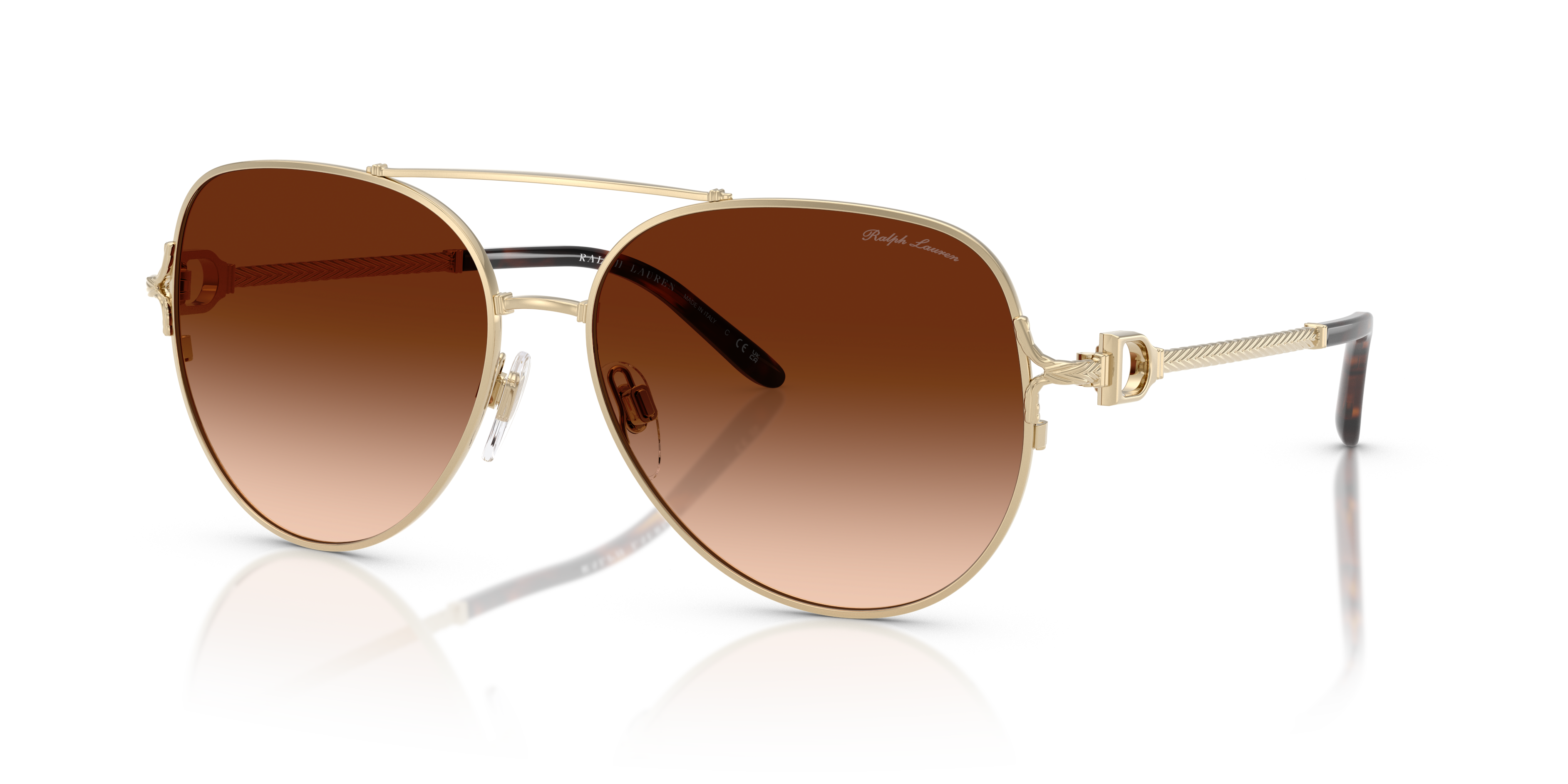 Ralph Lauren RL7087 XL (59 - 15) with Brown lenses and Gold frame