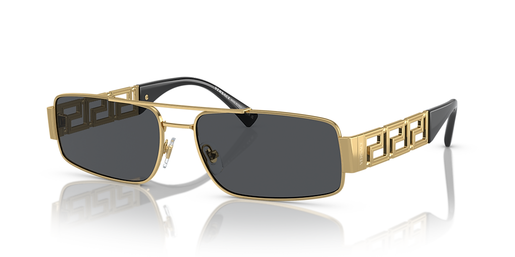 Versace VE2257 XL (60 - 16) with Grey lenses and Gold frame