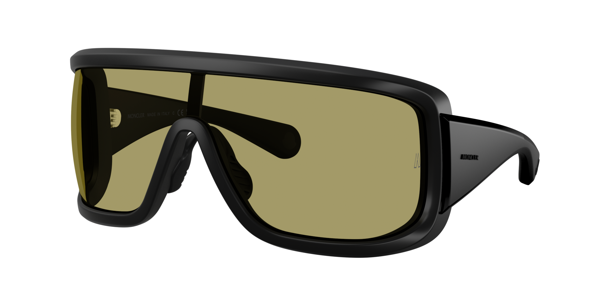 Moncler Unisex Black/Green Me8003 Snowseeker 500682 Sunglasses Injected Squared Normal - Image 2