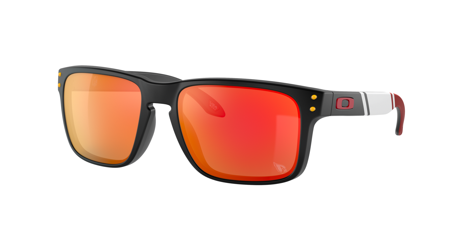 Oakley Mann Sunglass Arizona Cardinals Holbrook™ - Rahmenfarbe: Matt Schwarz, Linsenfarbe: Prizm Ruby
