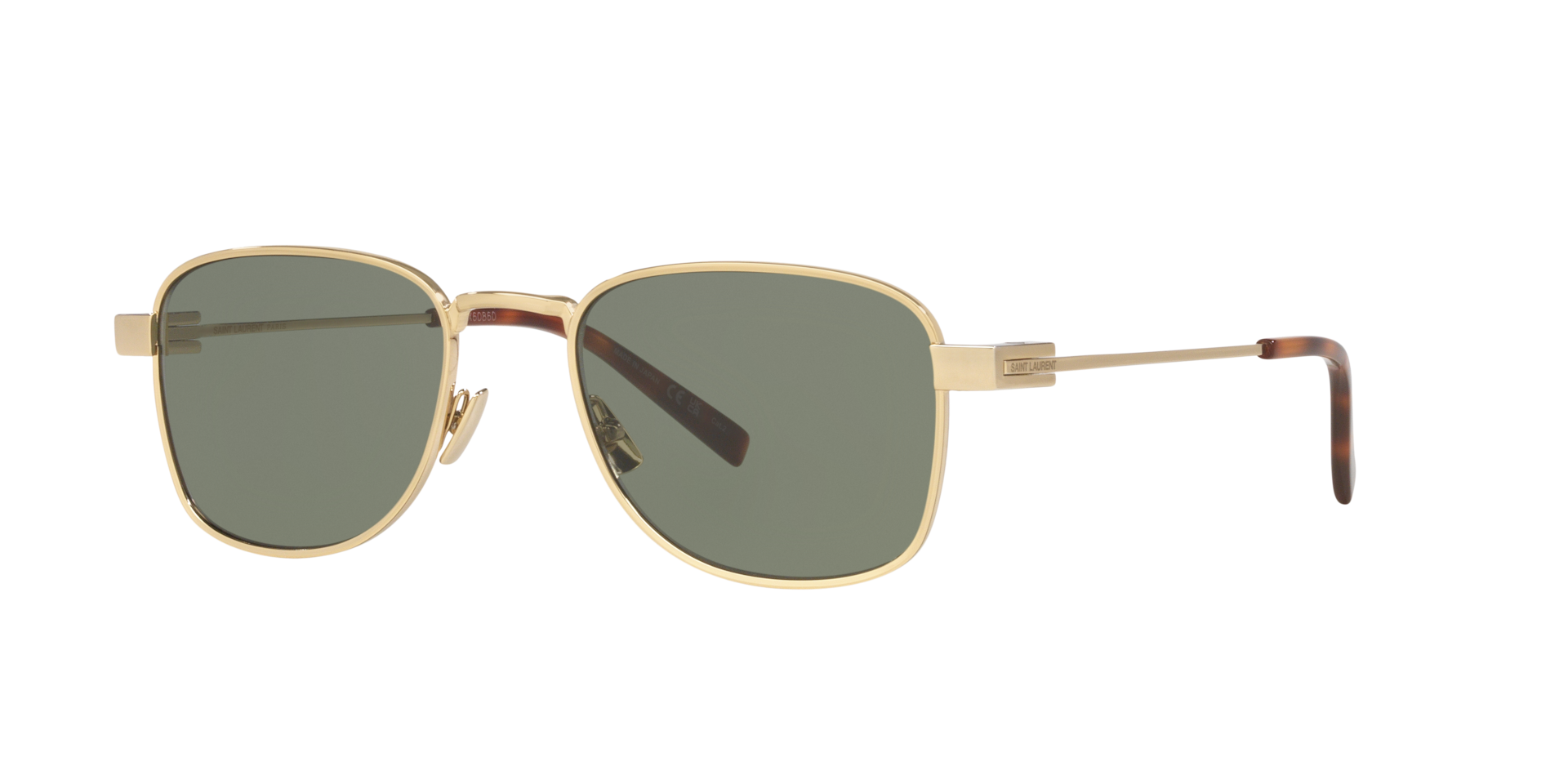 Saint Laurent Homme Sunglass SL 741 - Couleur du Monture Or Couleur de Lentille Vert 266 €
