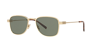 Saint Laurent SL 692 M (55 - 19) with Green lenses and Gold frame