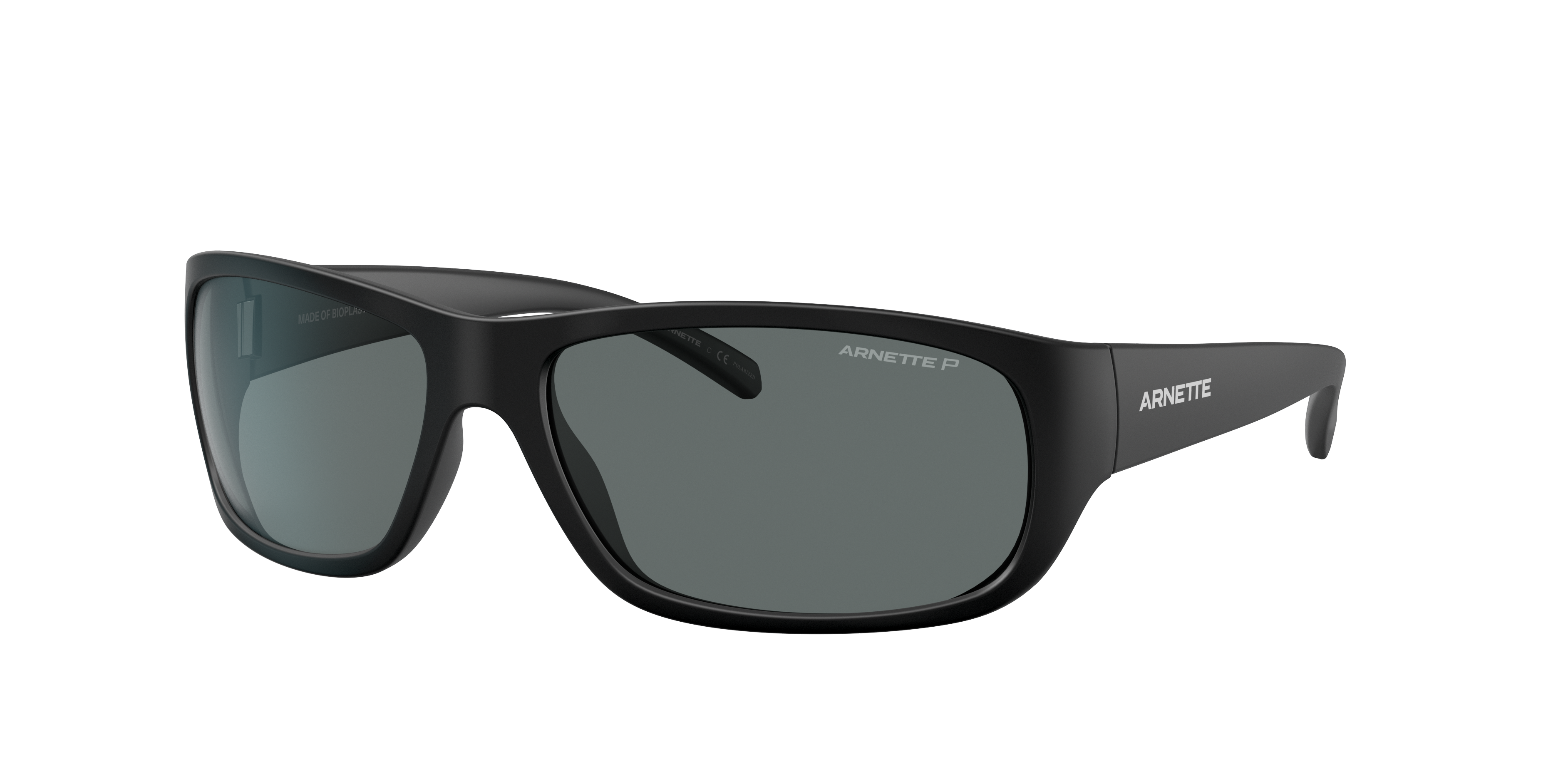 Arnette Man Sunglass Uka-Uka -  Frame color: Matte Black, Lens color: Polarized Dark Grey