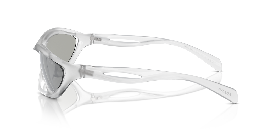 Prada PR A23S M (60 - 17) with Silver lenses and Transparent frame