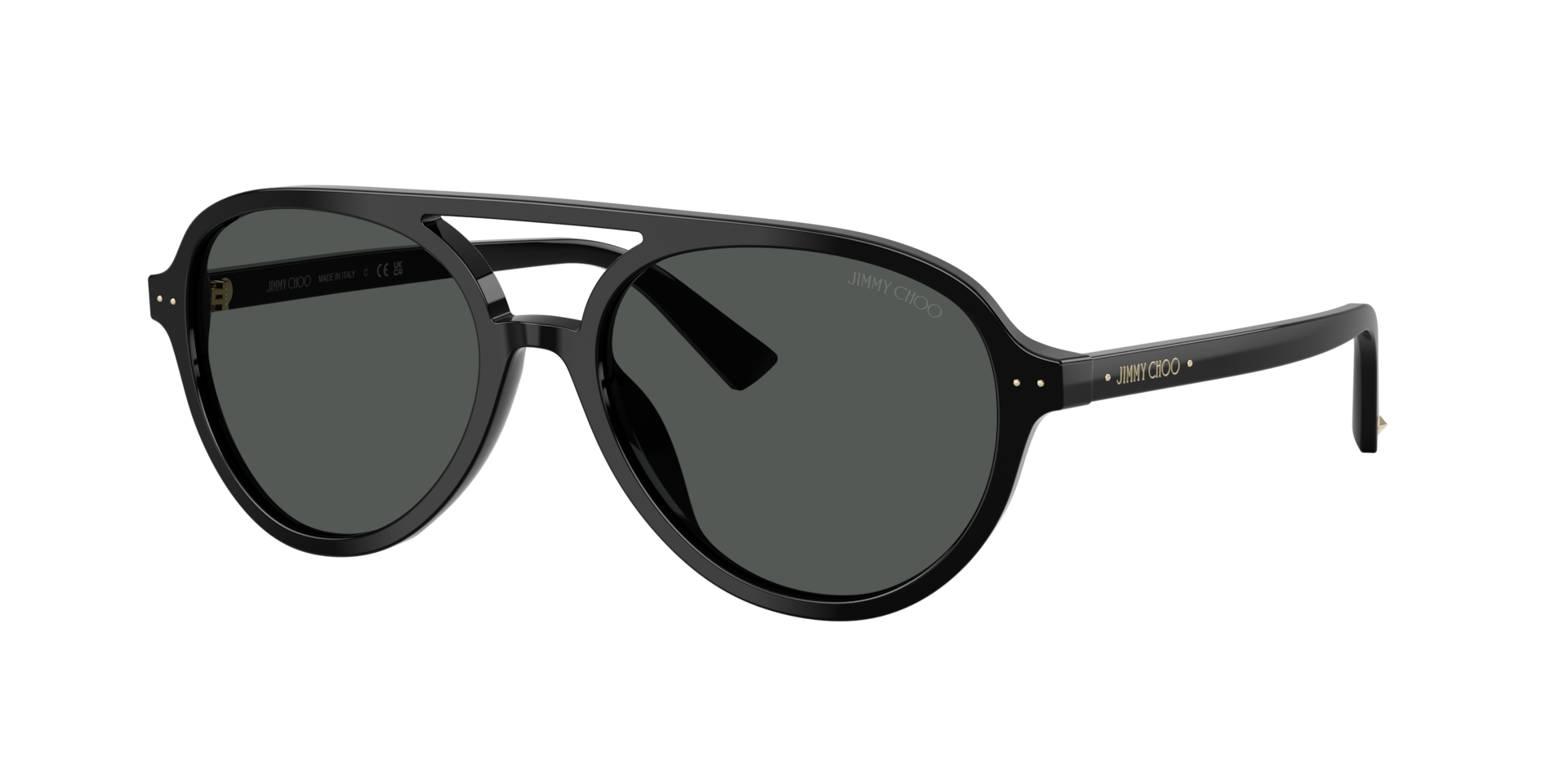 Jimmy Choo Femme Sunglass JC5055U - Couleur du Monture: Noir, Couleur de Lentille: Gris foncé