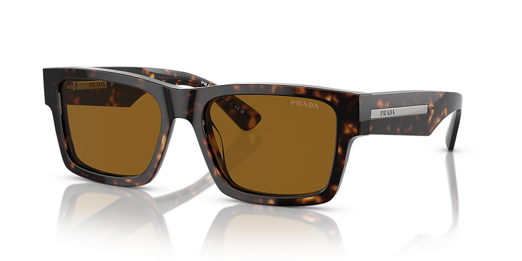 Prada PR 25ZS L (56 - 18) with Brown lenses and Tortoise frame