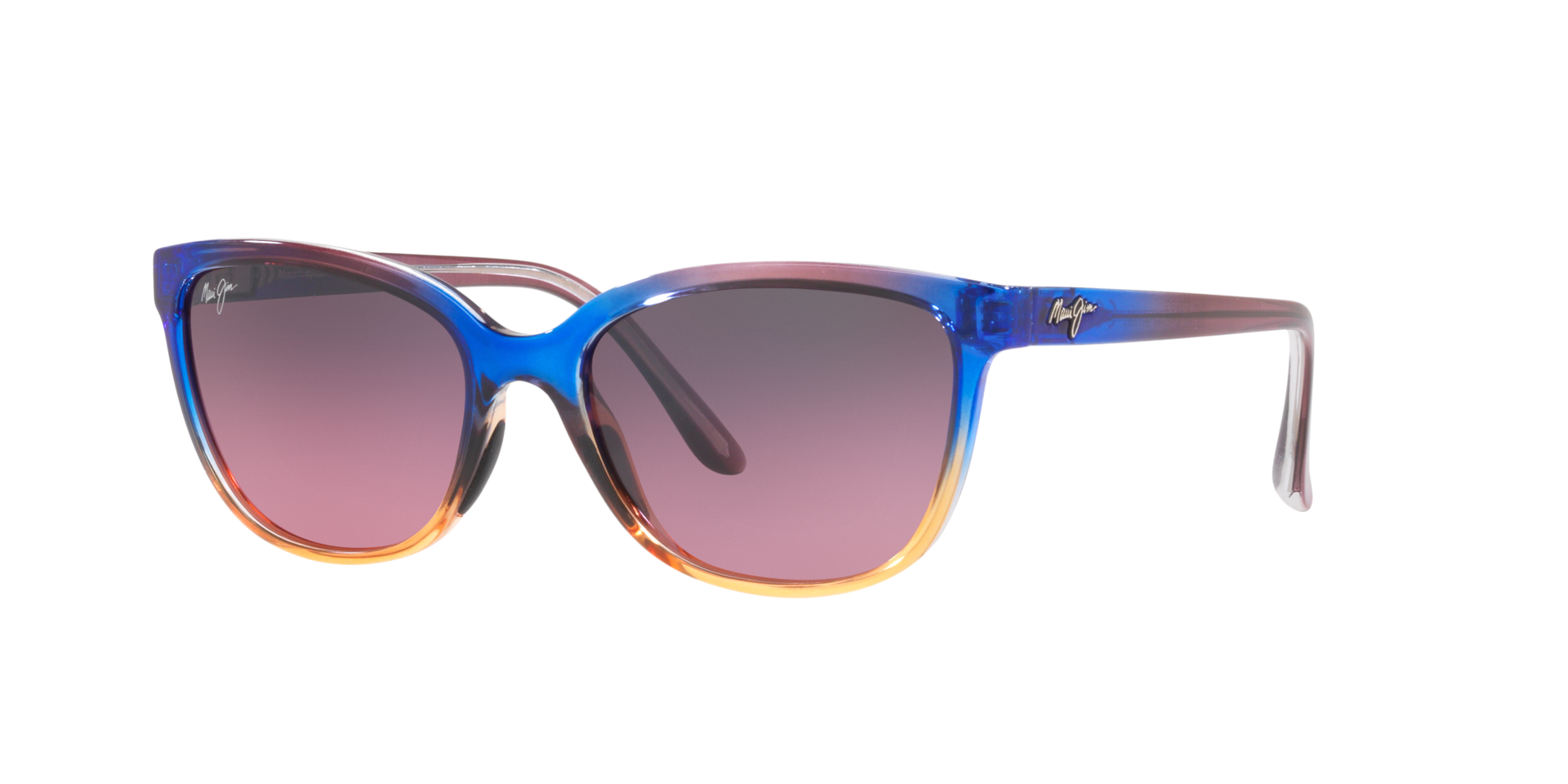 Maui Jim 758 Honi S (55 - 18) with Pink lenses and Blue frame
