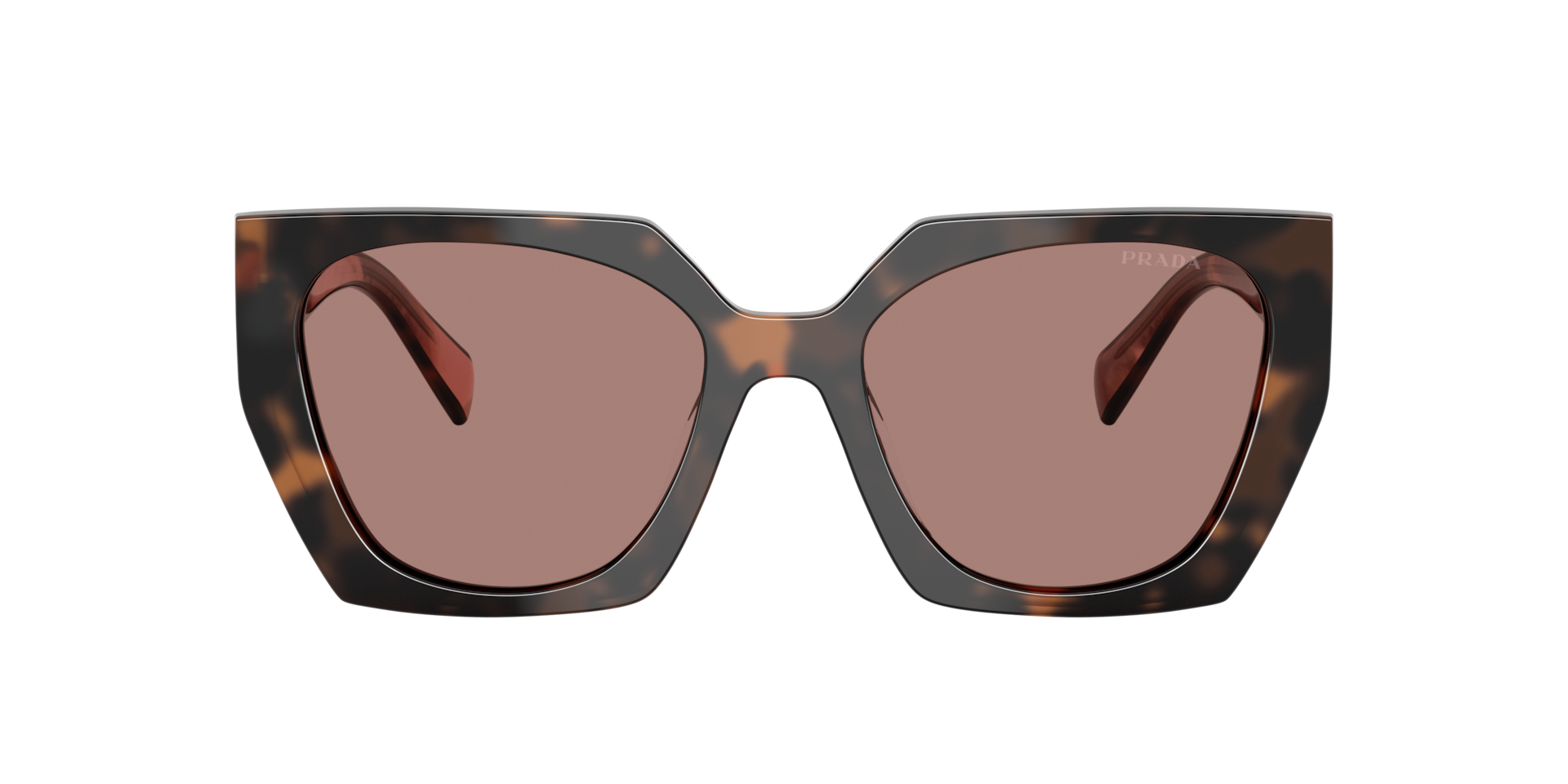 Prada PR 15WS M (54 - 19) with Brown lenses and Tortoise frame