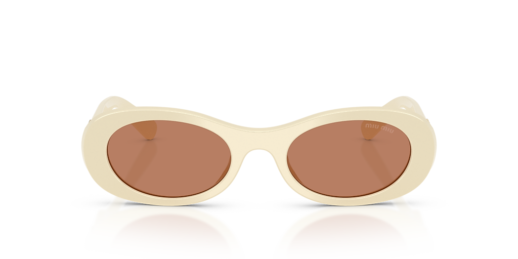 Miu Miu MU 06ZS S (50 - 20) with Brown lenses and White frame