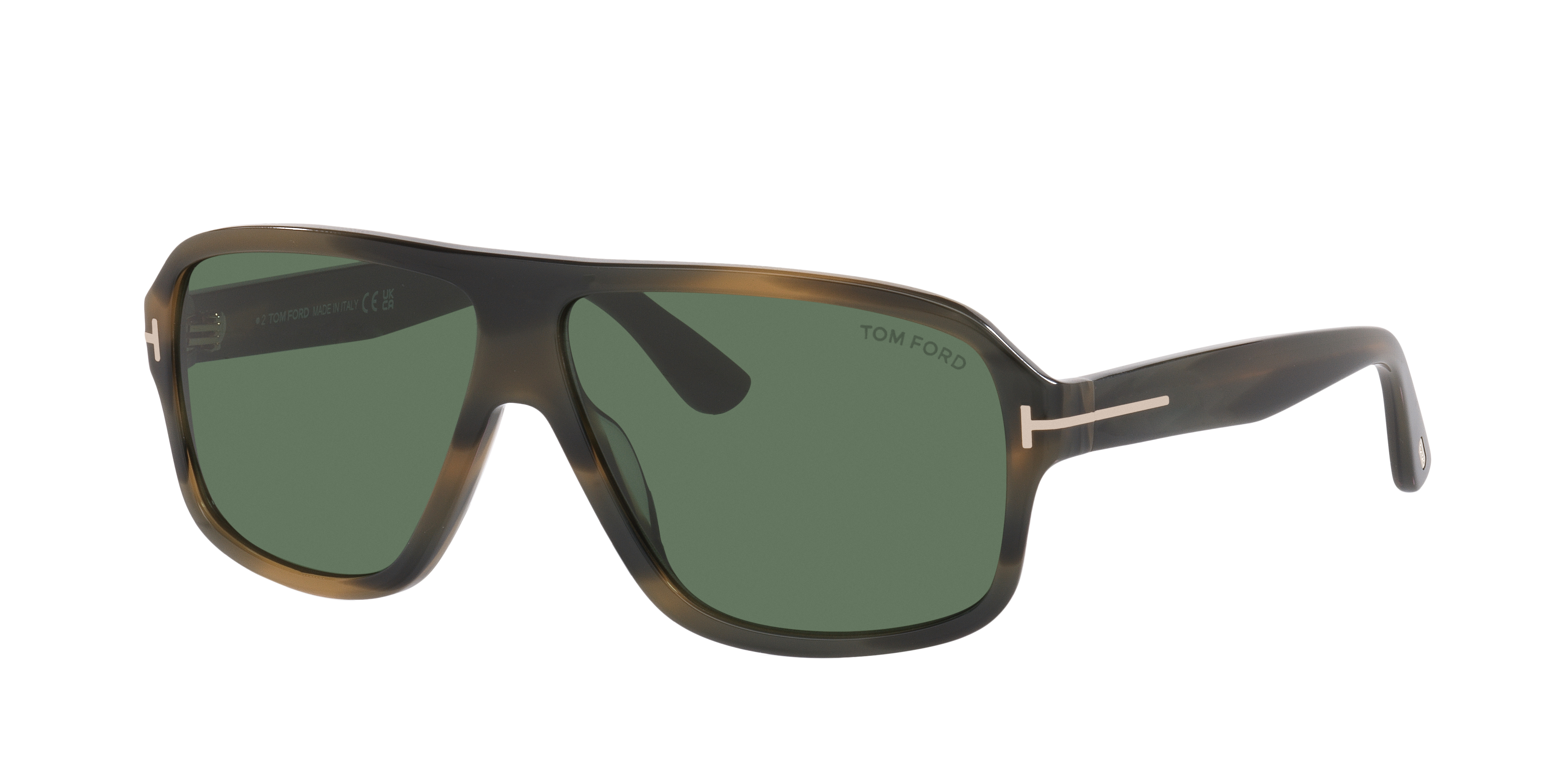 Tom Ford Man Sunglass William-02 -  Frame color: Tortoise, Lens color: Green