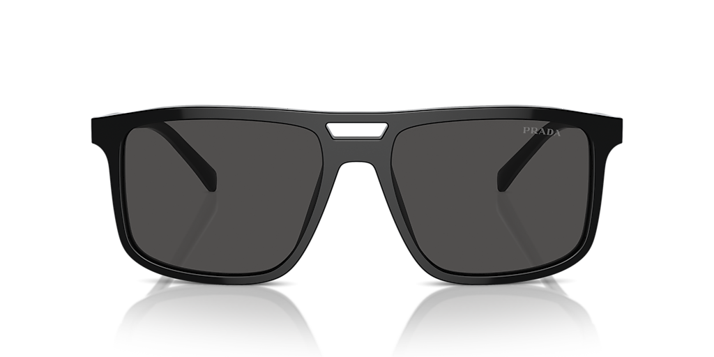 Prada PR A22S XL (58 - 18) with Grey lenses and Black frame