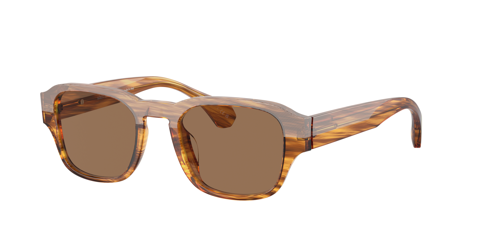 Alain Mikli Man Sunglass A05506 -  Frame color: Striped Havana, Lens color: Polar Brown